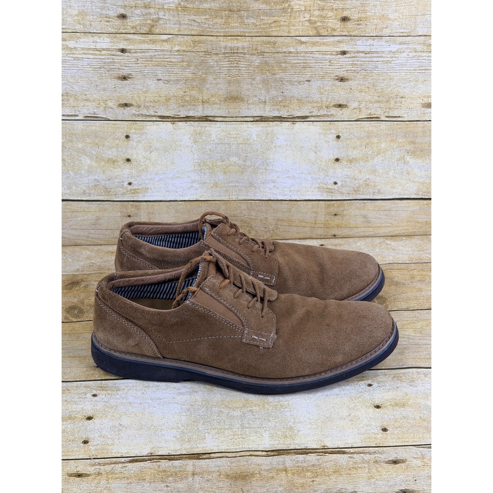 Nunn Bush Mens Brown Suede Leather Lace Up Oxford Shoes 84792-228 Size 11M